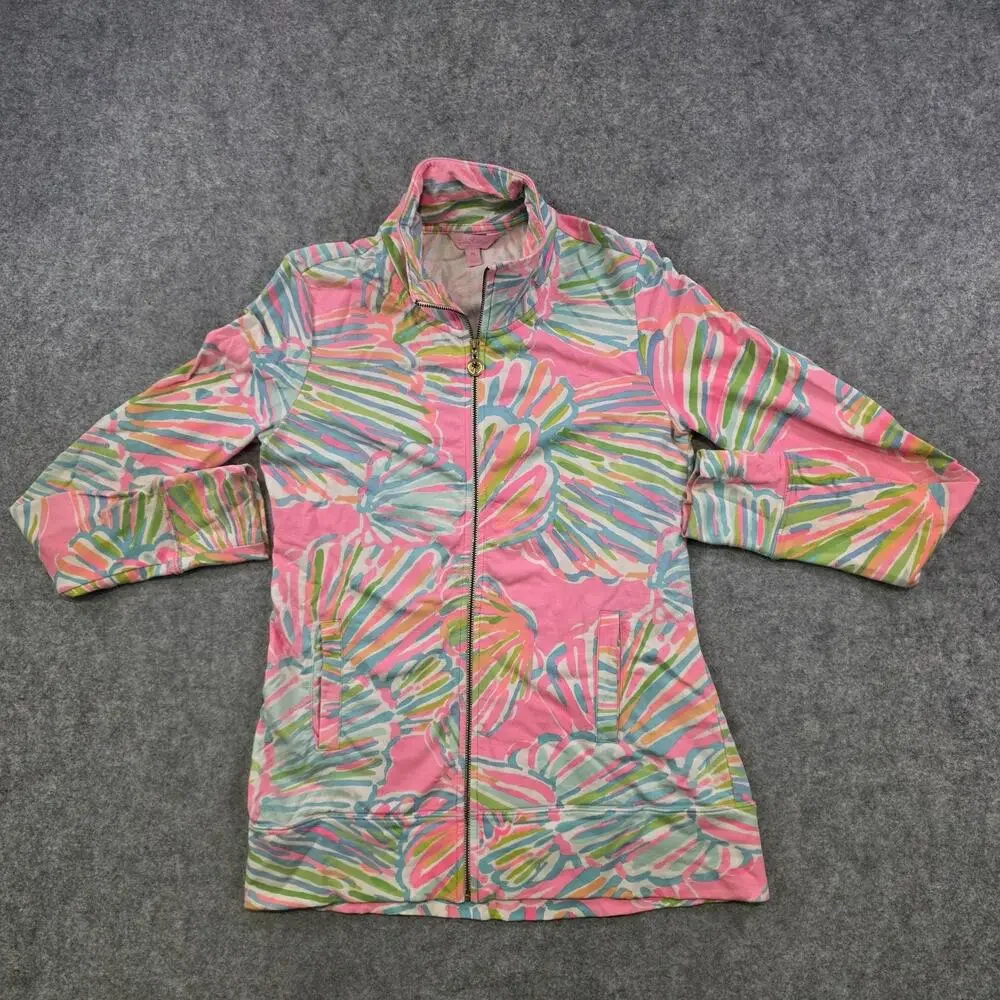 Lilly Pulitzer Shellabrate Jacket Womens XS Shell Full Zip‎ Lightweight Tropical